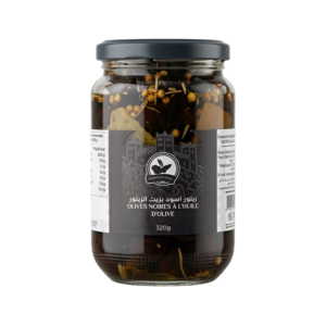 Olives noires à l’huile d’olive 320g