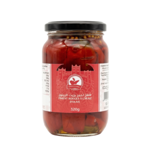 Poivrons rouges à l’huile d’olive 320g