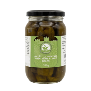 Poivrons verts à l’huile d’olive 320g